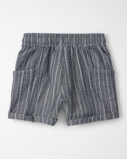 Toddler Boy 2-Piece Organic Cotton Gauze Top & Short Set