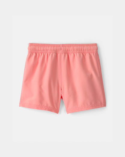 Toddler Boy Swim Trunks - Coral