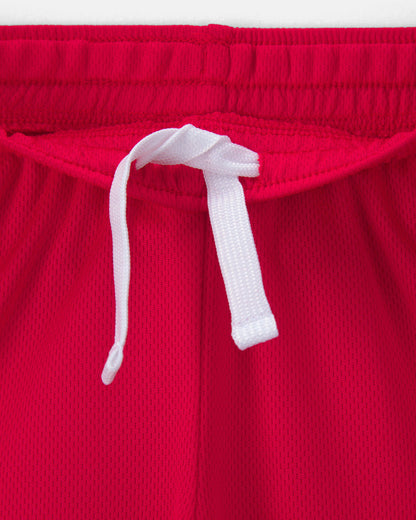 Toddler Umbro Canada Mesh Soccer Shorts - Red/White/Black