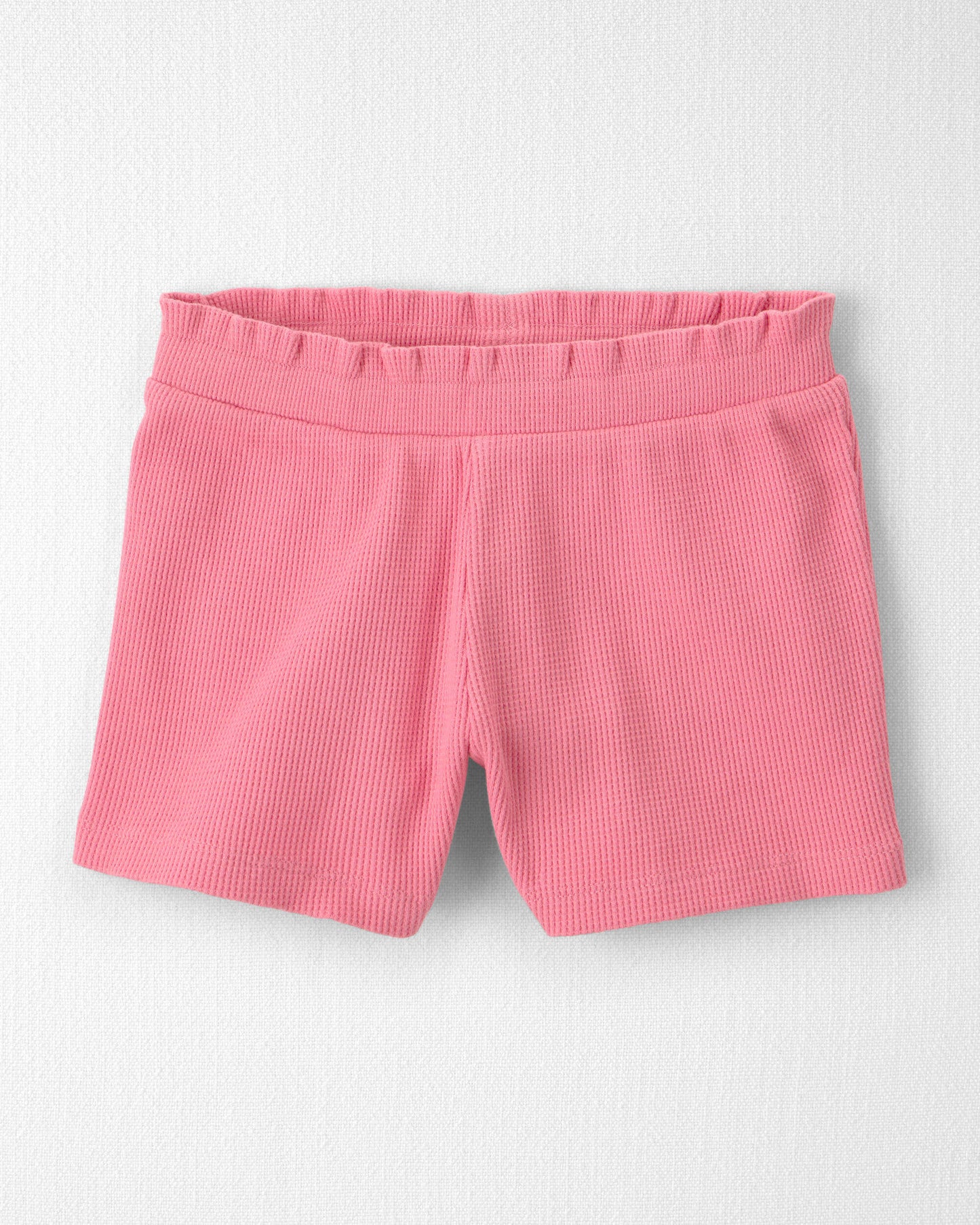 Toddler Girl 2-Piece Organic Cotton Waffle Knit Top & Short Set
