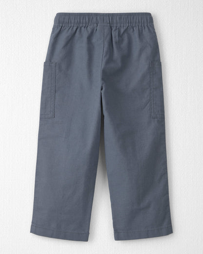 Toddler Boy Relaxed Linen Pants Made with Organic Cotton