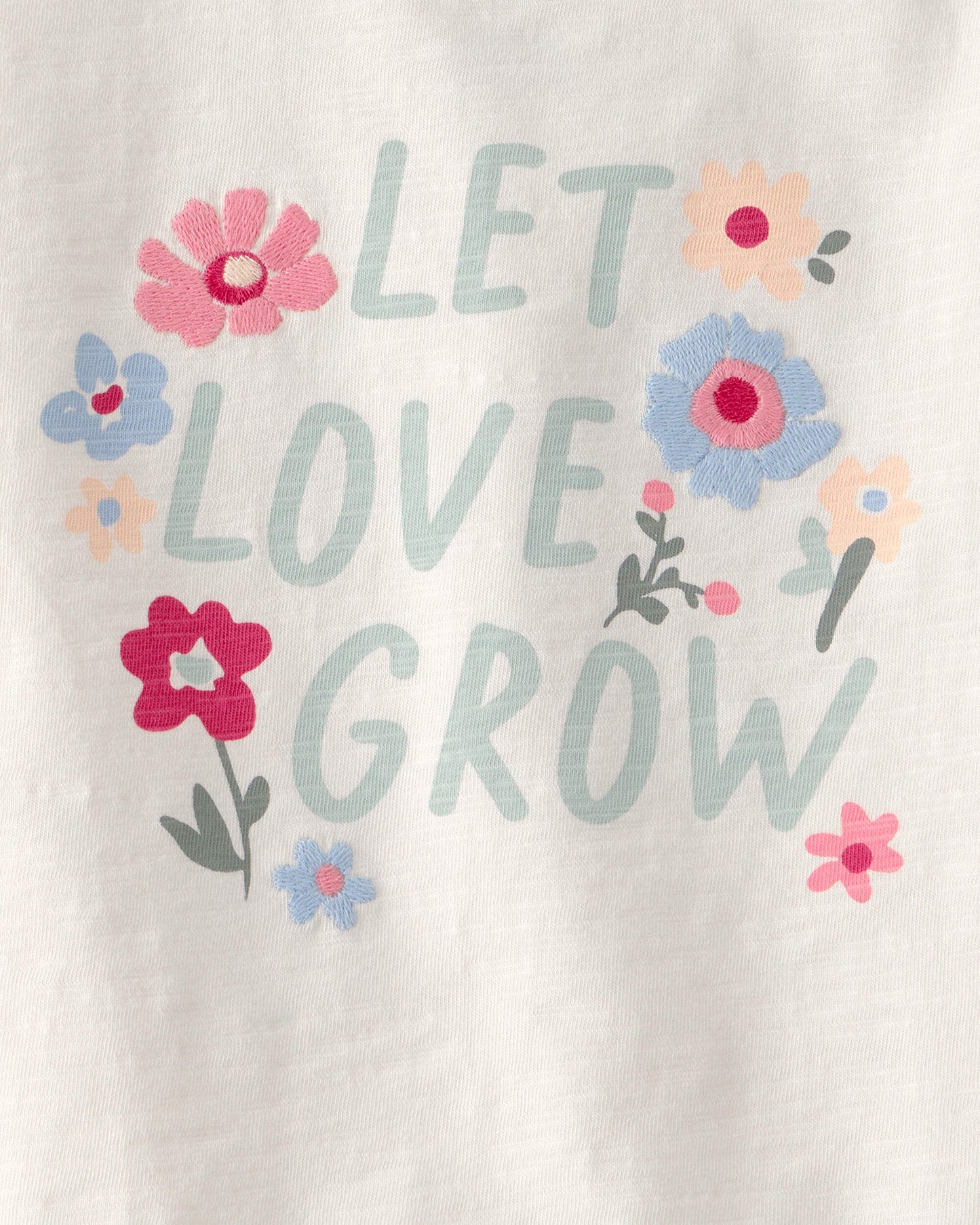 Toddler Girl Organic Cotton 'Let Love Grow' Boxy Tee