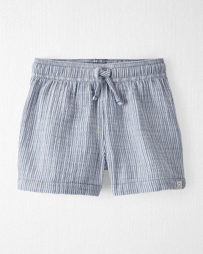 Toddler Boy 2-Piece Organic Cotton Gauze Top & Short Set