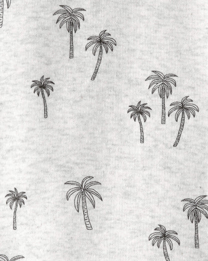 Toddler 2-Piece Organic Cotton Pajamas in Palm Trees