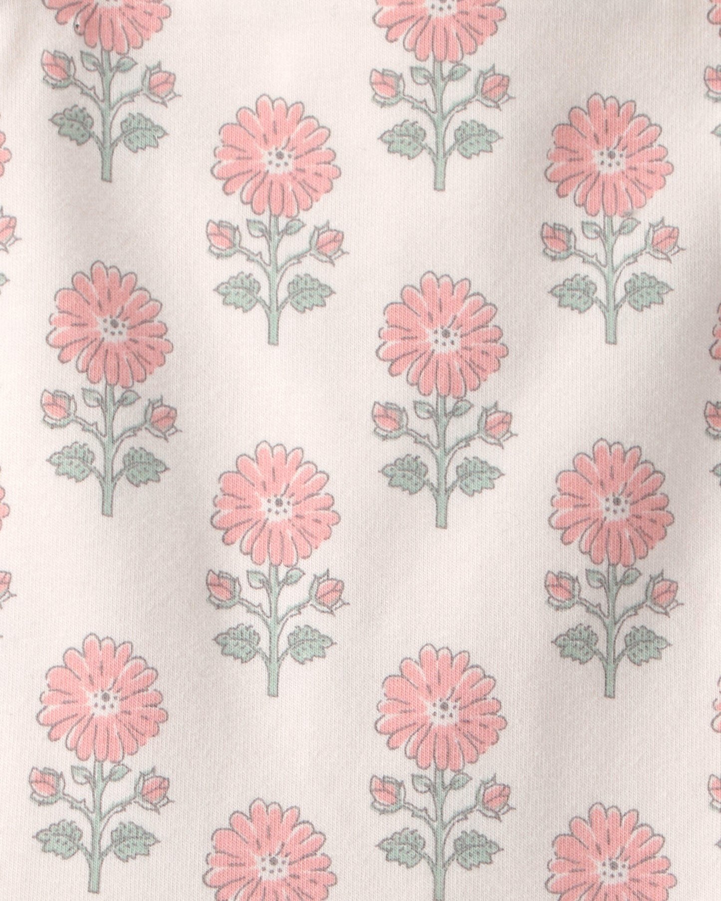Toddler Girl Organic Cotton Tiered Dress in Rosebud Petal Print