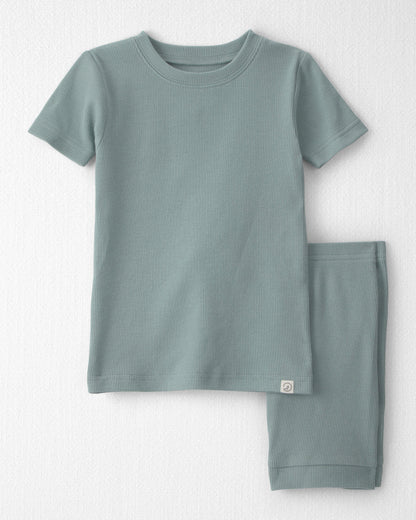 Toddler 2-Piece Organic Cotton Ribbed Pajamas