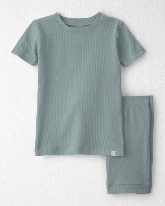 Toddler 2-Piece Organic Cotton Ribbed Pajamas