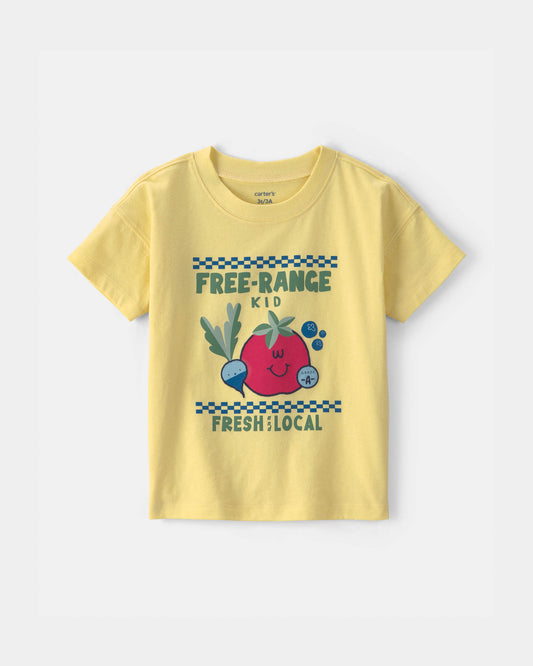 Toddler Farmers Market Graphic Tee - Yellow