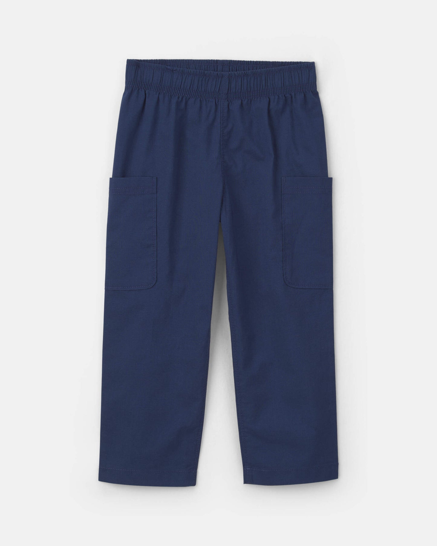 Toddler Boy 2-Piece Chambray Short-Sleeve Top & Pant Set - Cream/Blue