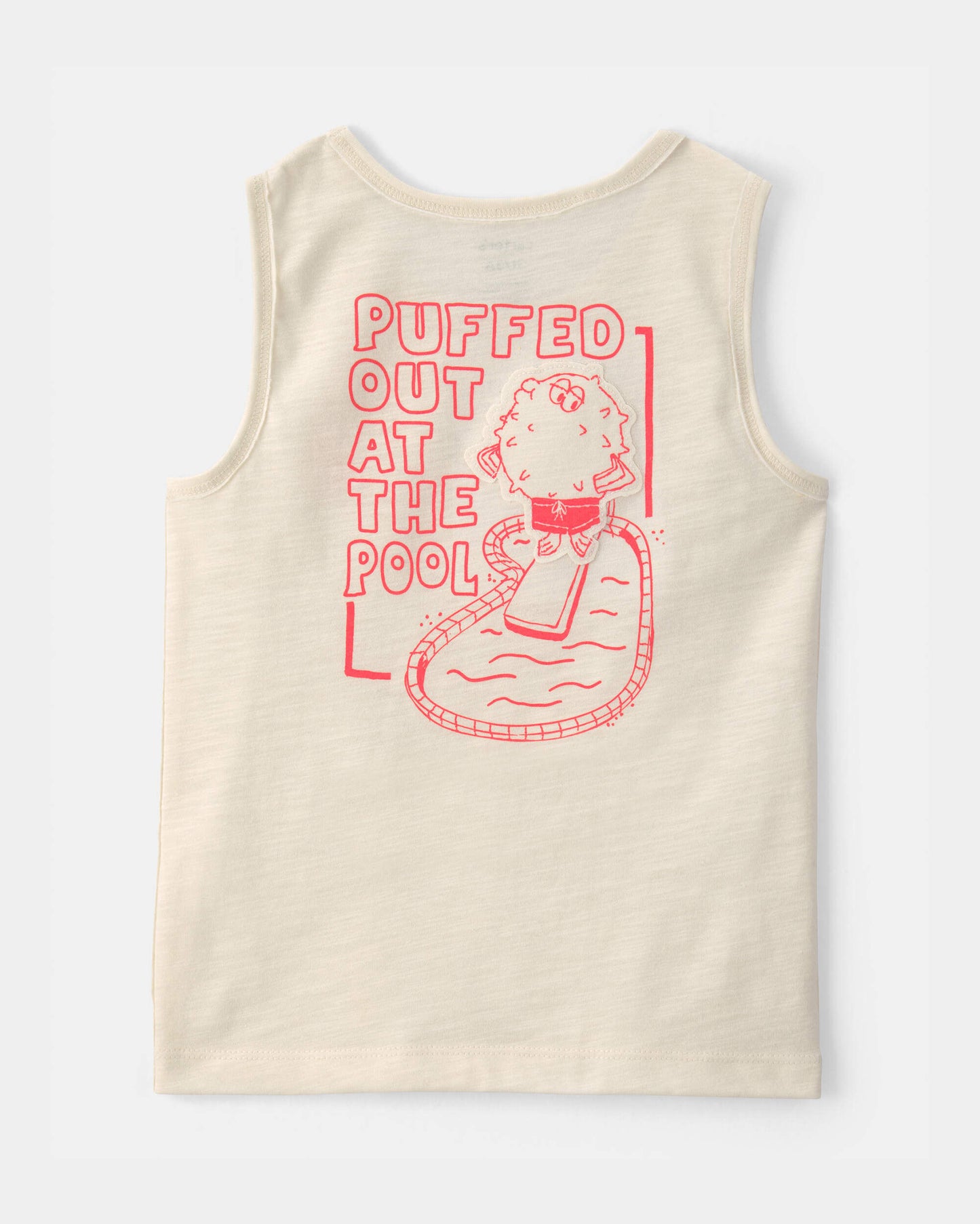 Toddler Boy Pufferfish Tank Top - Cream