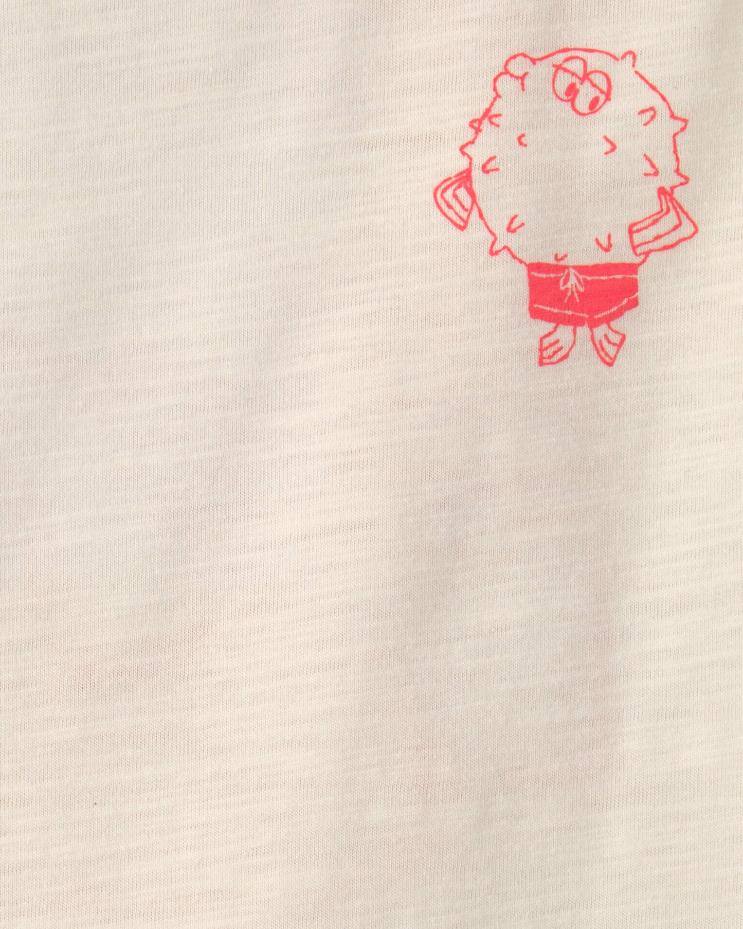 Toddler Boy Pufferfish Tank Top - Cream