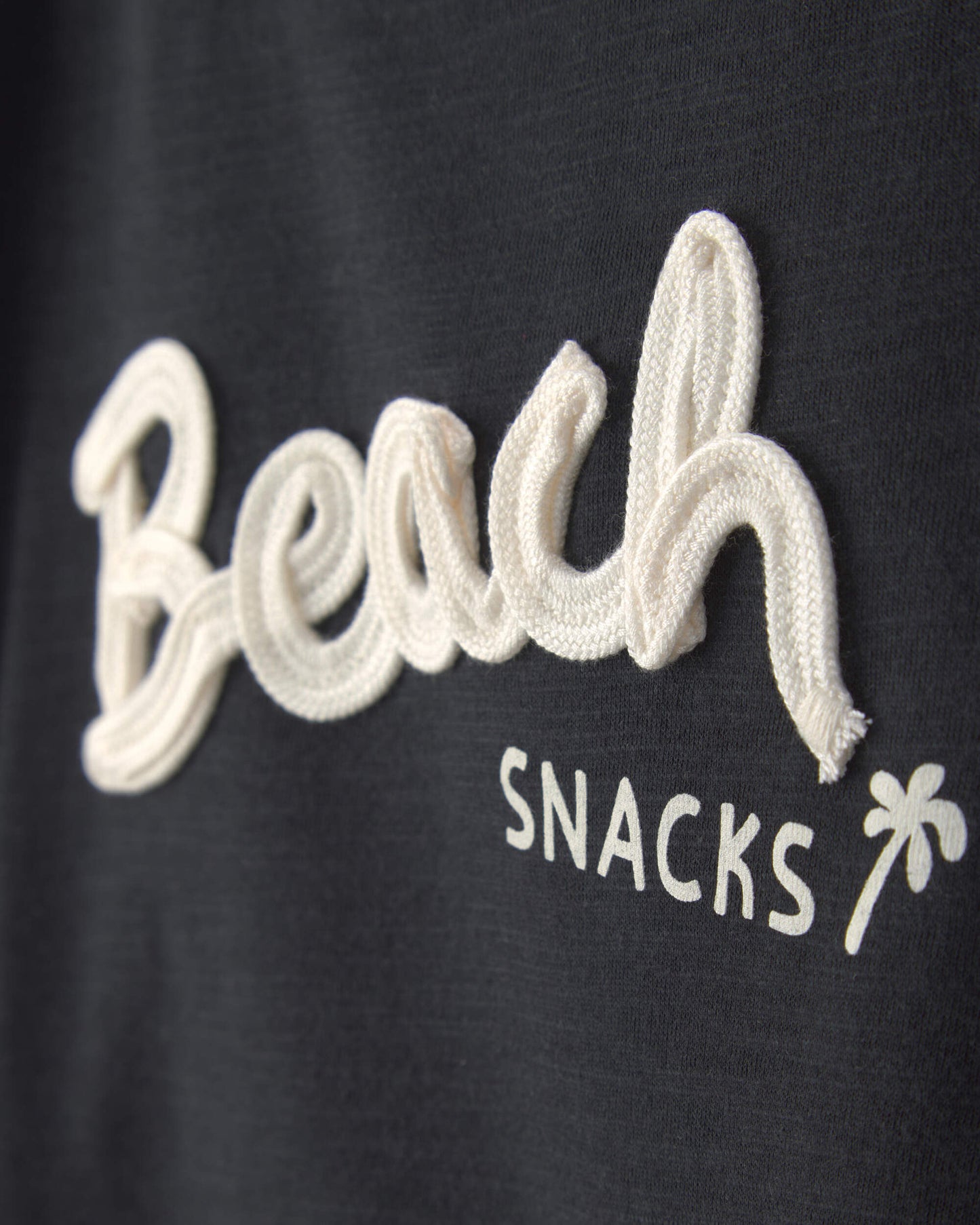 Toddler 'Beach Snacks' Graphic Tee - Black