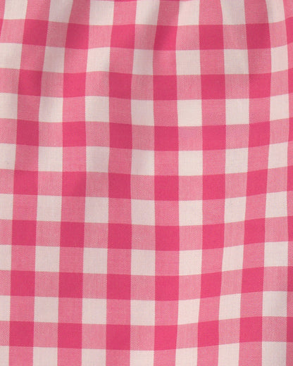 Toddler Boy Gingham Poplin Shorts - Red