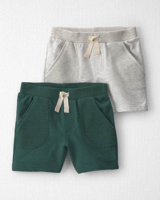 Toddler 2-Pack French Terry Shorts Made with Organic Cotton