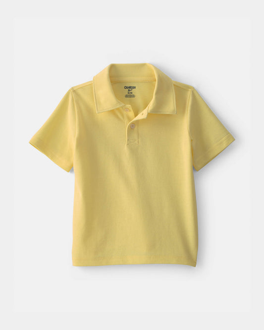 Toddler Boy Uniform Piqué Polo Shirt - Yellow