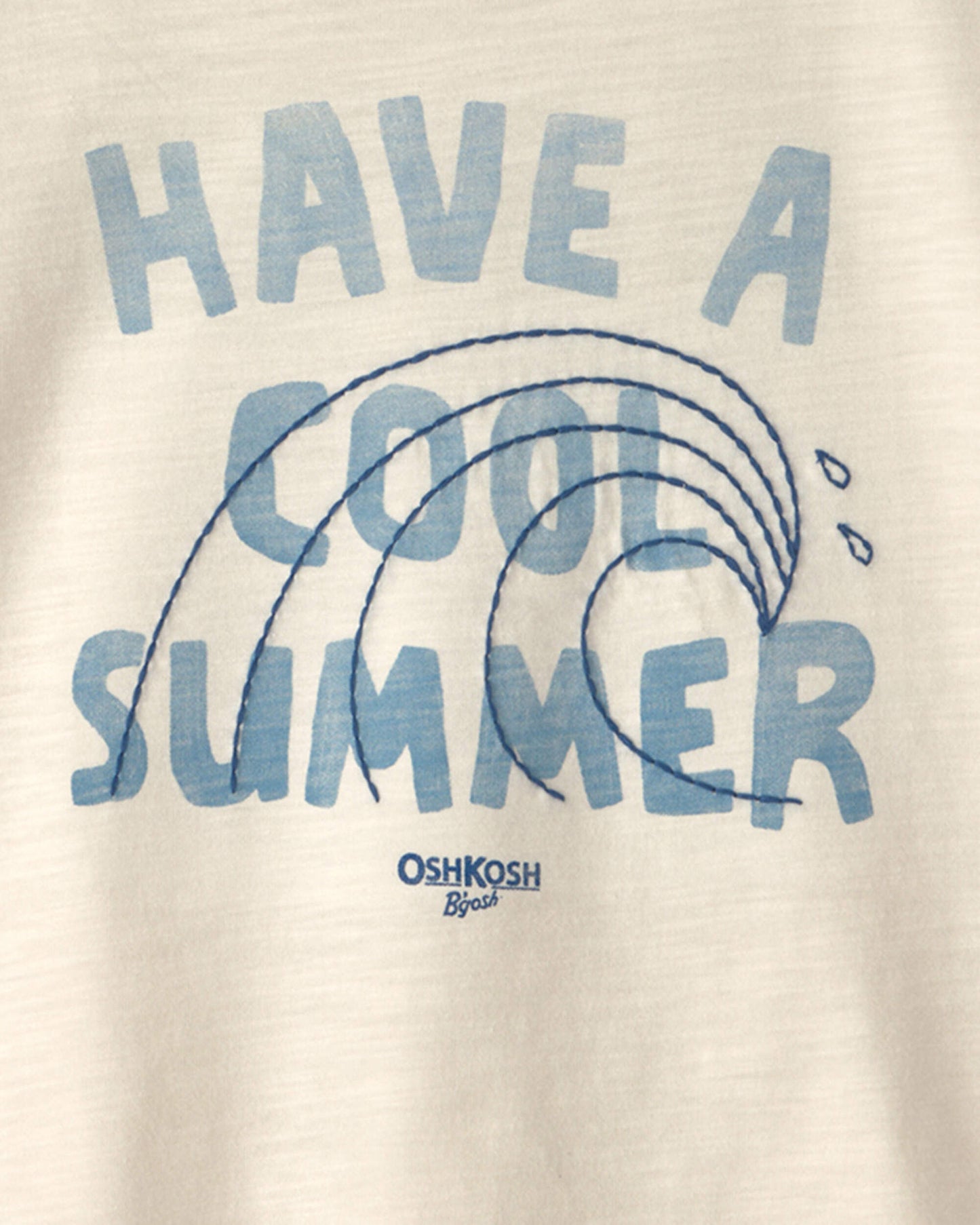 Toddler Boy 'Have A Cool Summer' Wave Top - Ivory