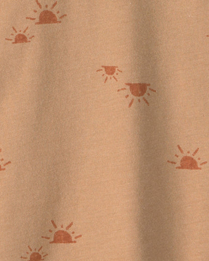Toddler Boy Sun Henley Top - Yellow