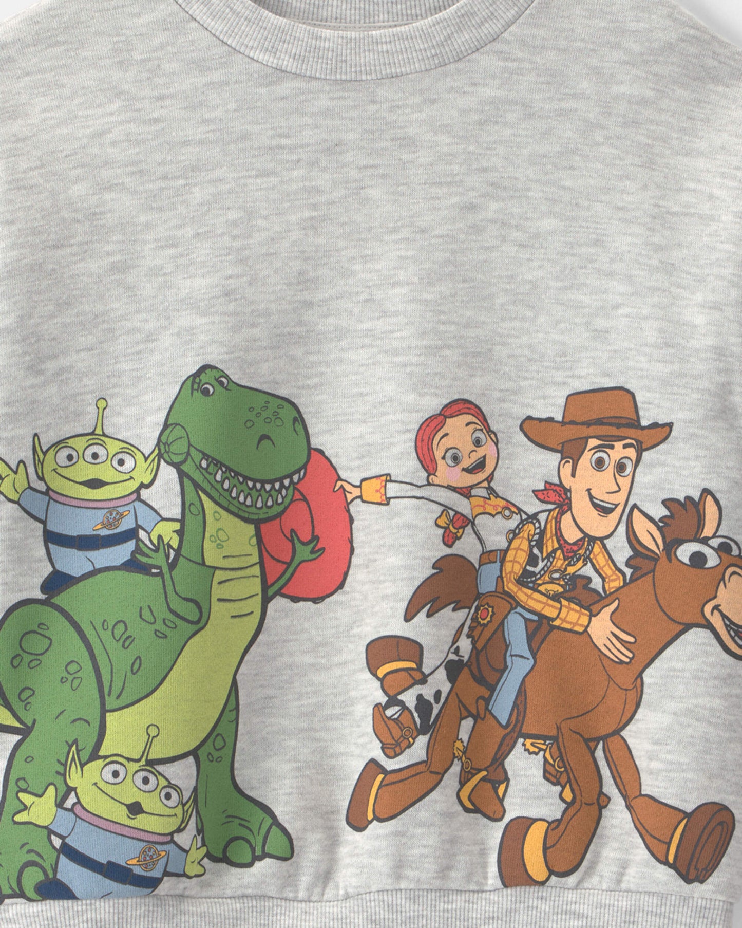 Toddler Boy Pixar© Toy Story French Terry Long-Sleeve Pullover Sweatshirt - Grey