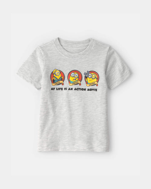 Toddler Despicable Me Minions Graphic Tee - Grey