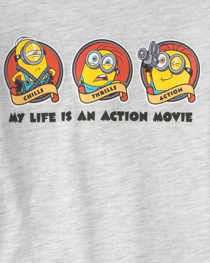 Toddler Despicable Me Minions Graphic Tee - Grey