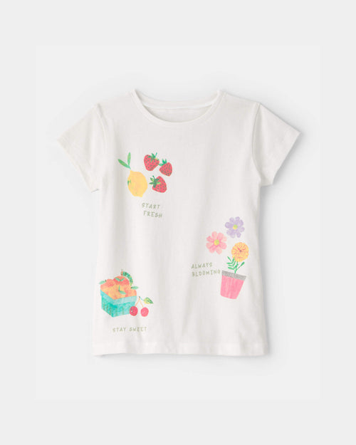 Toddler Girl The Very Hungry Caterpillar Floral Fruit Graphic Tee - White