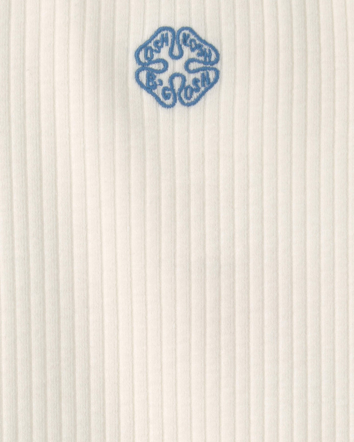 Toddler Girl 'OshKosh B'Gosh' Clover Embroidered Rib Top - Ivory