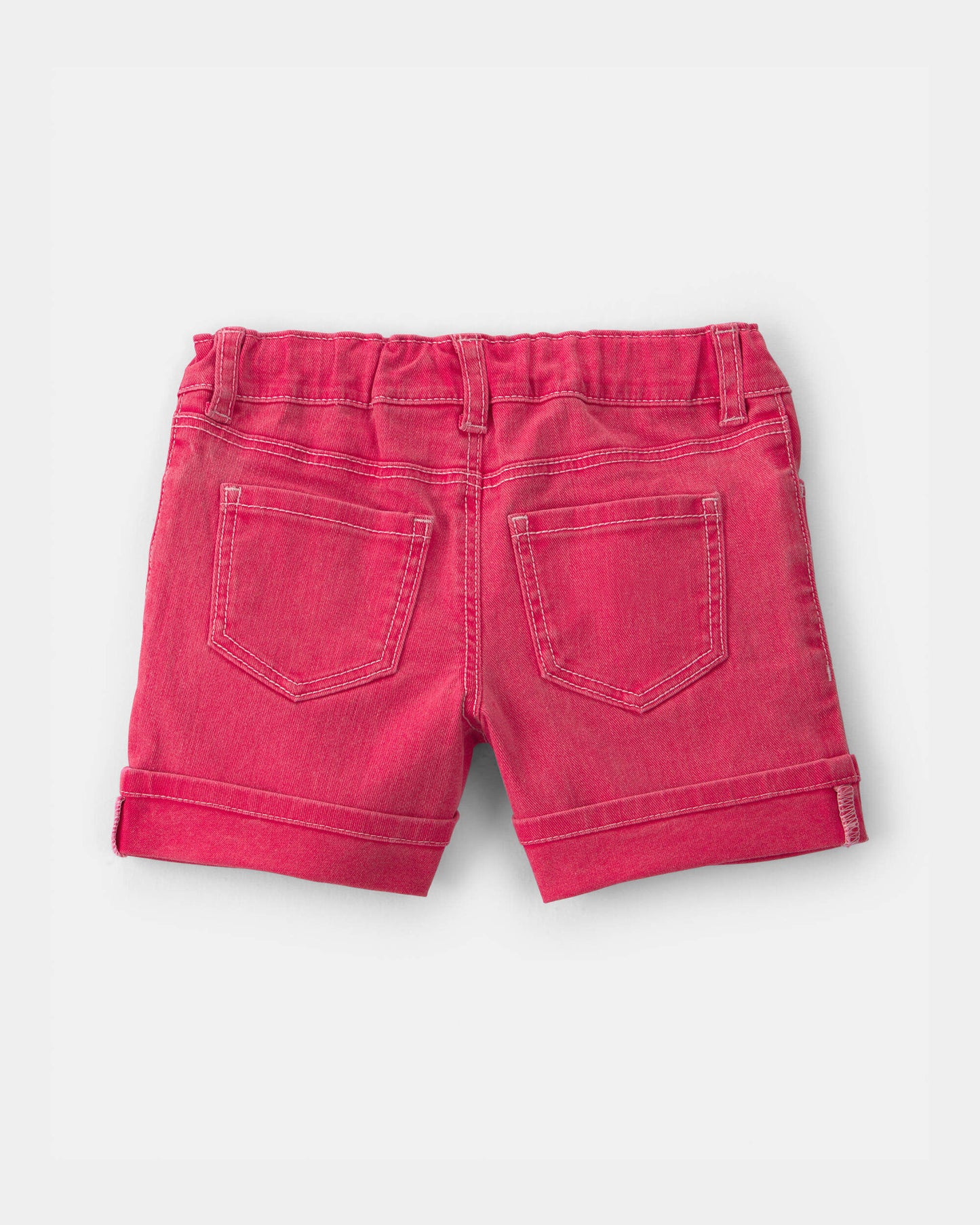 Toddler Girl Stretch Twill Shorts - Red