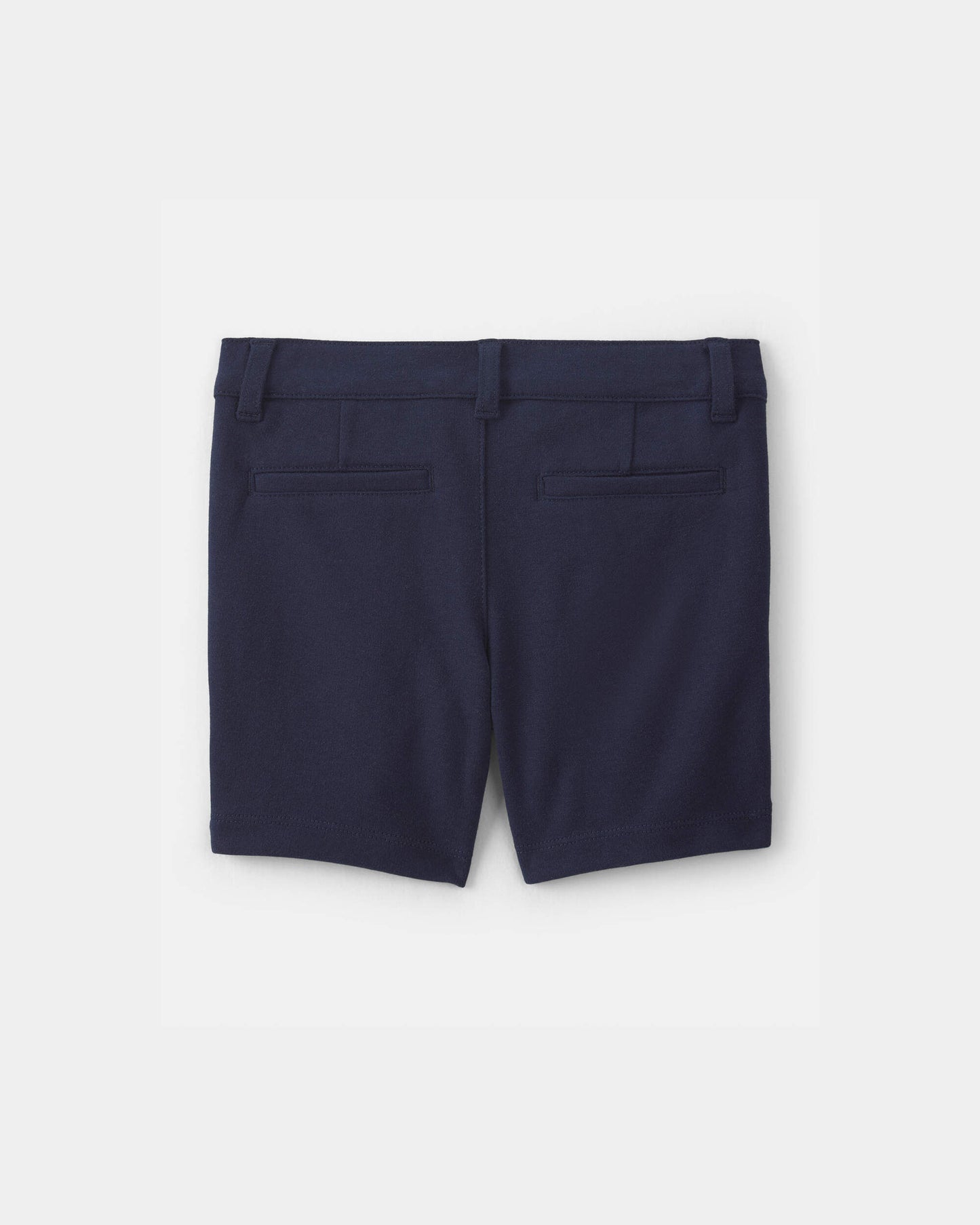 Toddler Girl Uniform Ponte Knit Shorts - Navy