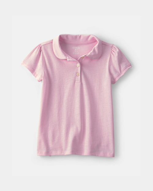 Toddler Girl Uniform Polo Shirt - Pink