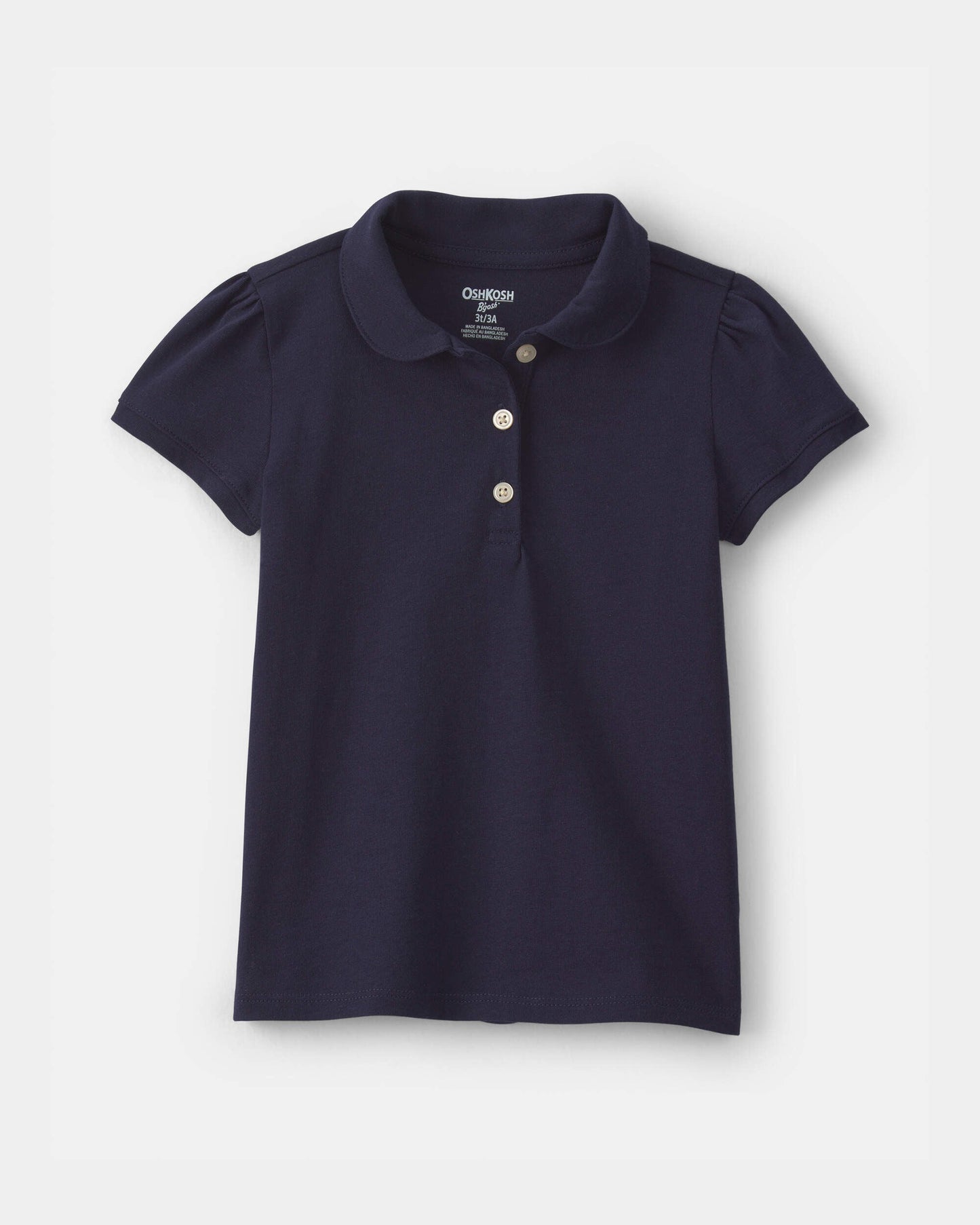 Toddler Girl Uniform Polo Shirt - Navy