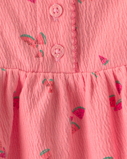 Toddler Girl Watermelon Tank Top - Coral