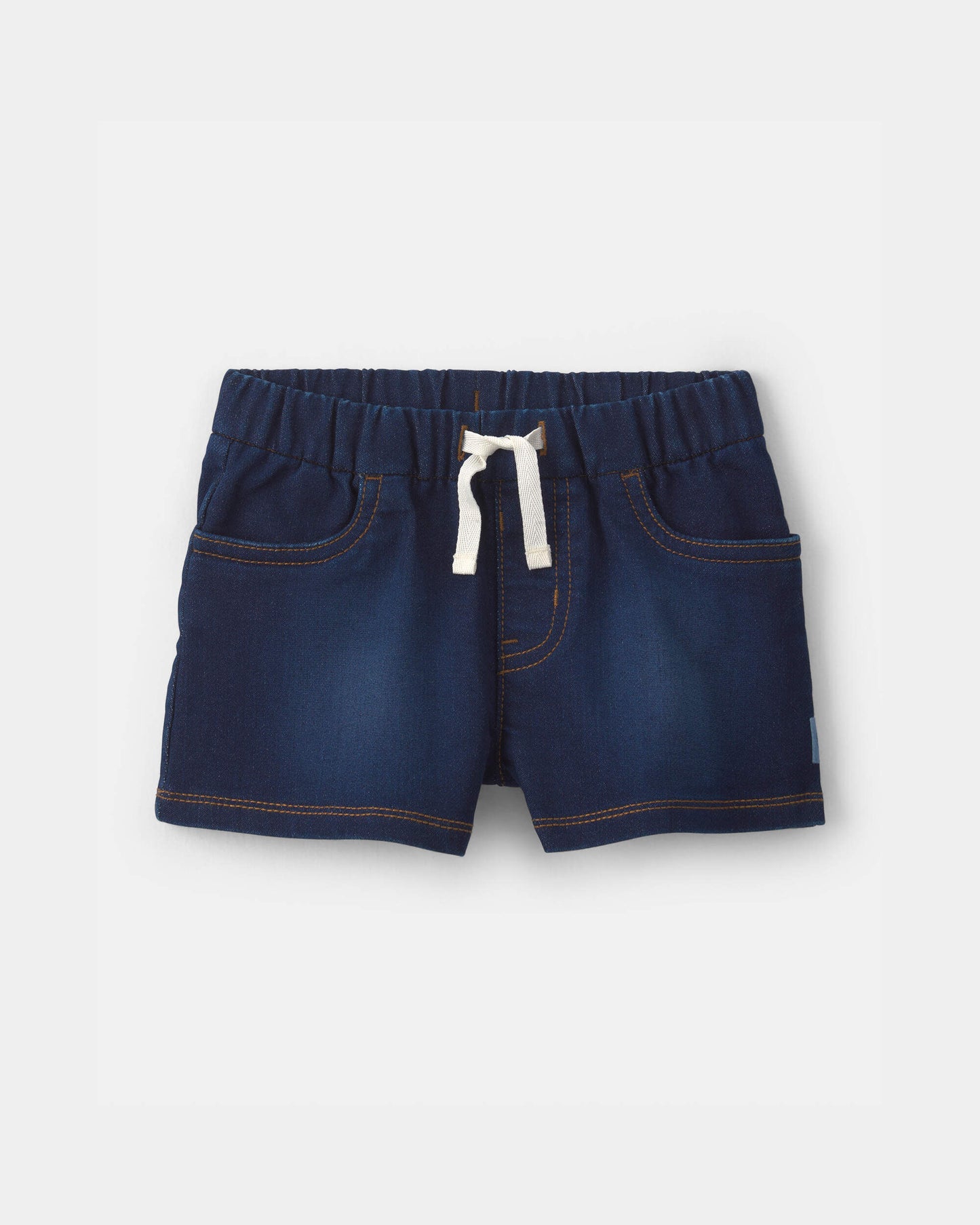 Toddler Girl French Terry Knit Shorts - Dark Wash