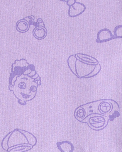 Toddler Girl Blippi Short-Sleeve Dress - Purple