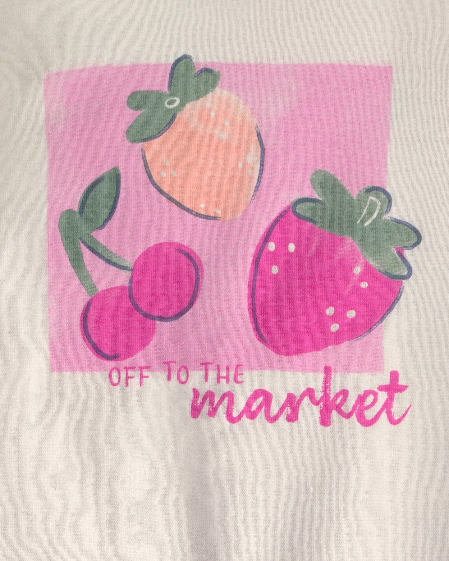 Toddler Girl Fruit 100% Cotton 6-Piece Pajama Sets - Pink/Purple
