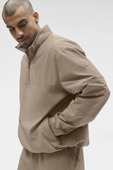 Light Weight Takeaway Track Pullover - Gravel