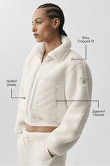 Sherpa Edge Bomber - Ivory