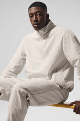 Light Weight Takeaway Track Pullover - Bone