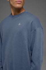 Accolade Crew Neck Pullover - Bluestone