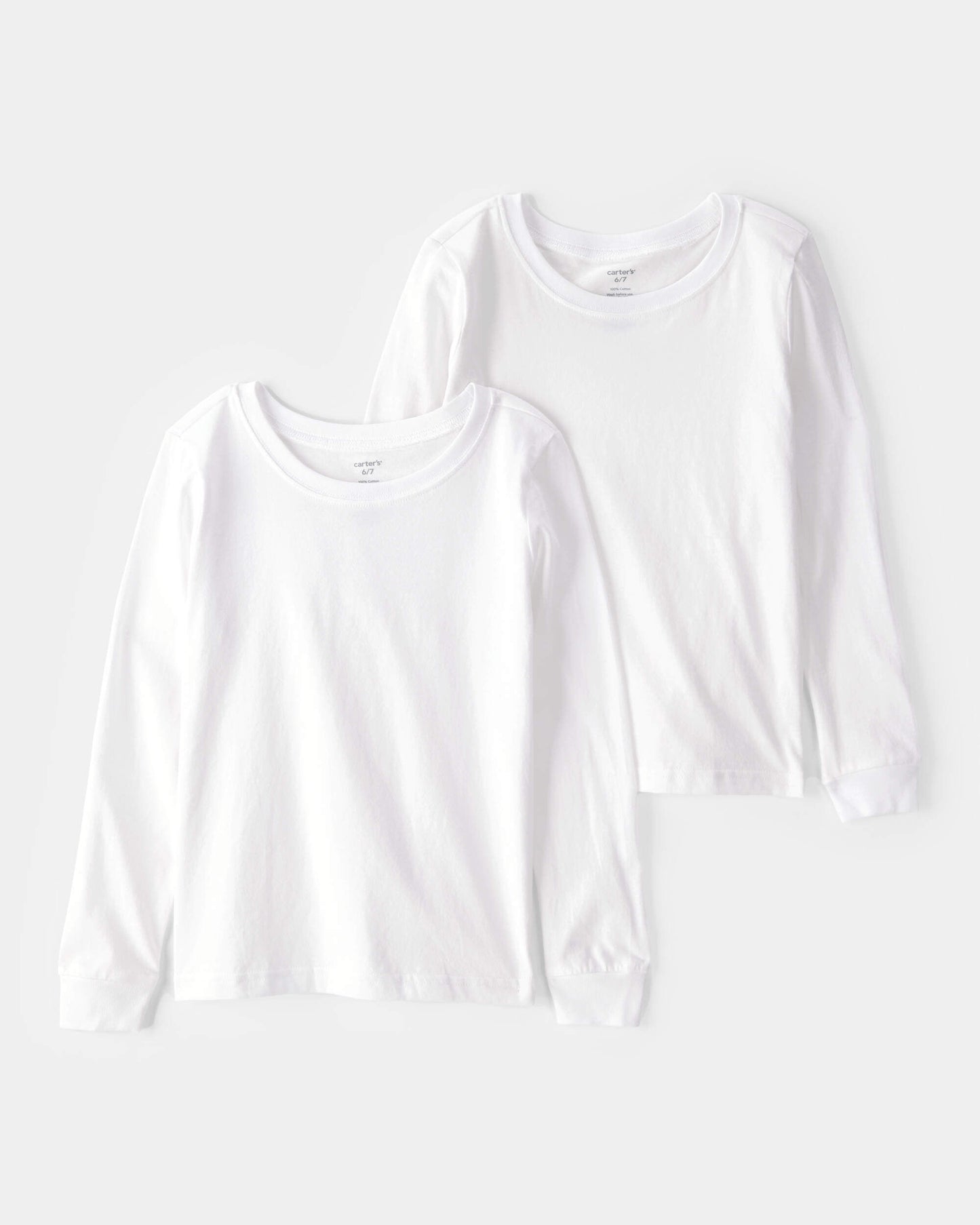 Boys 2-Pack Cotton Undershirts - White