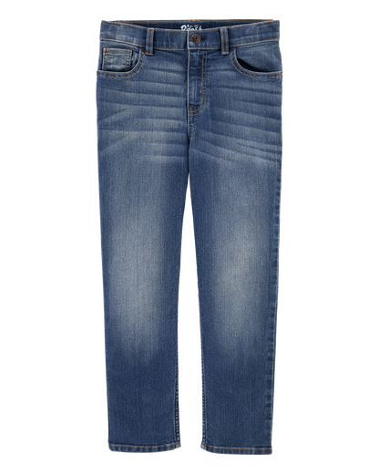 Kid Medium Blue Wash Straight-Leg Jeans
