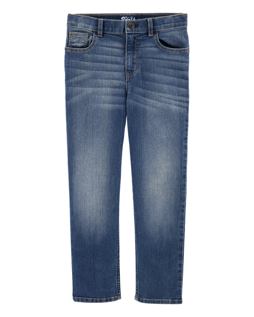Kid Medium Blue Wash Straight-Leg Jeans
