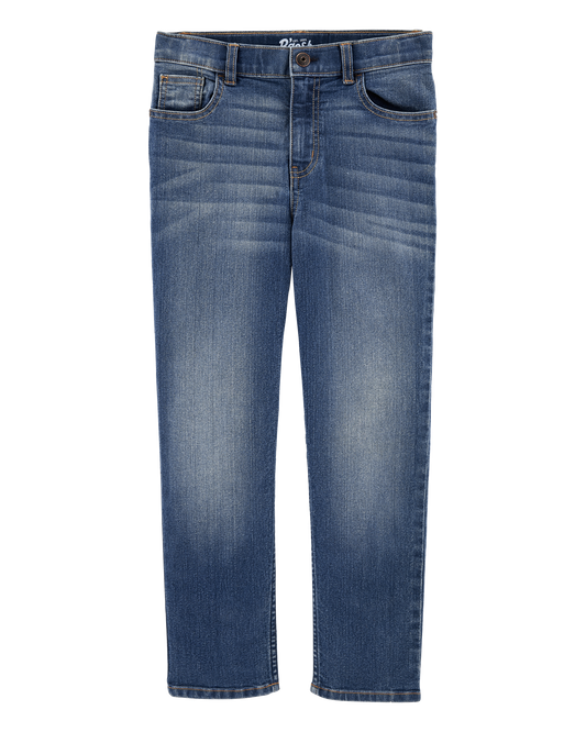 Kid Medium Blue Wash Straight-Leg Jeans