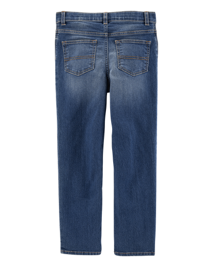 Kid Medium Blue Wash Straight-Leg Jeans
