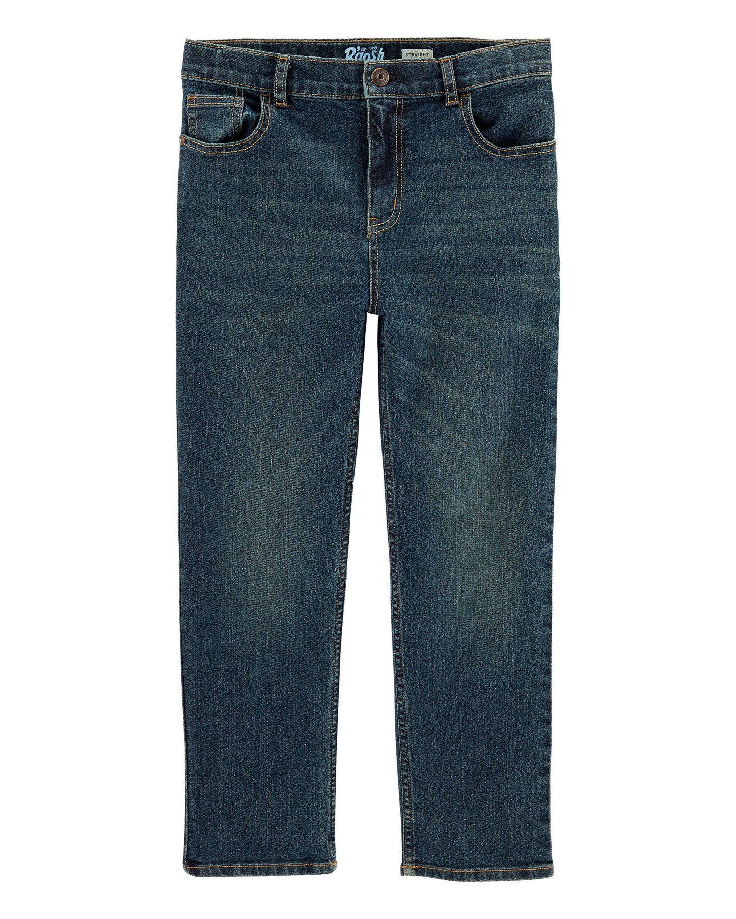 Kid Husky Fit Straight Jeans in Dark Rinse