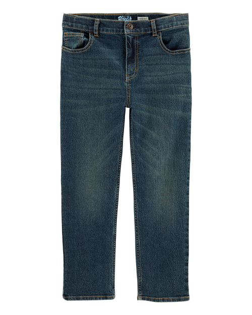Kid Husky Fit Straight Jeans in Dark Rinse