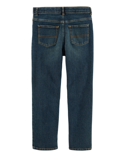 Kid Husky Fit Straight Jeans in Dark Rinse