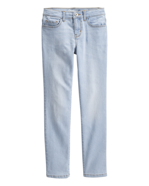 Kid Light Blue Ice Wash Skinny-Leg Jeans