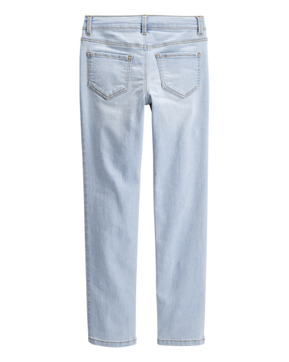 Kid Light Blue Ice Wash Skinny-Leg Jeans