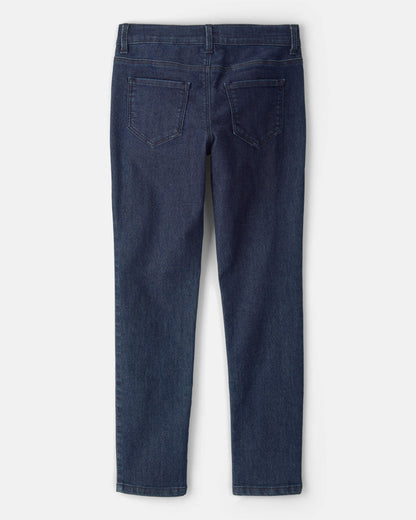 Kid Dark Blue Wash Skinny-Leg Jeans