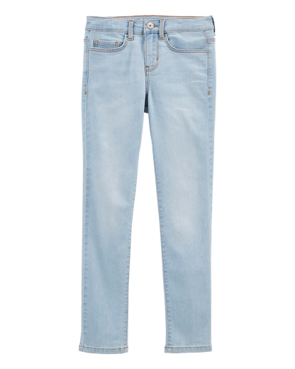 Kid Blue Ice Wash Slim Fit Skinny-Leg Jeans